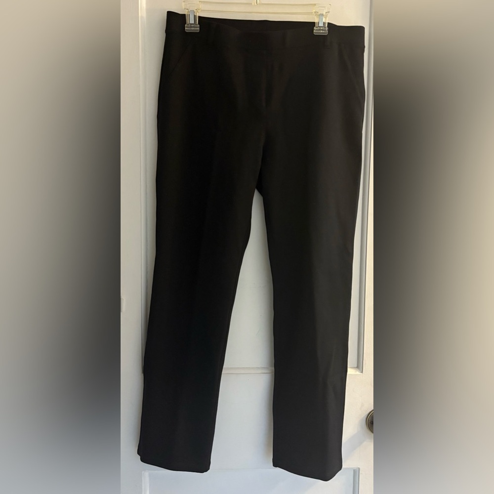 Quince Ultra-Stretch Ponte Straight Leg Pants Size Large Petite